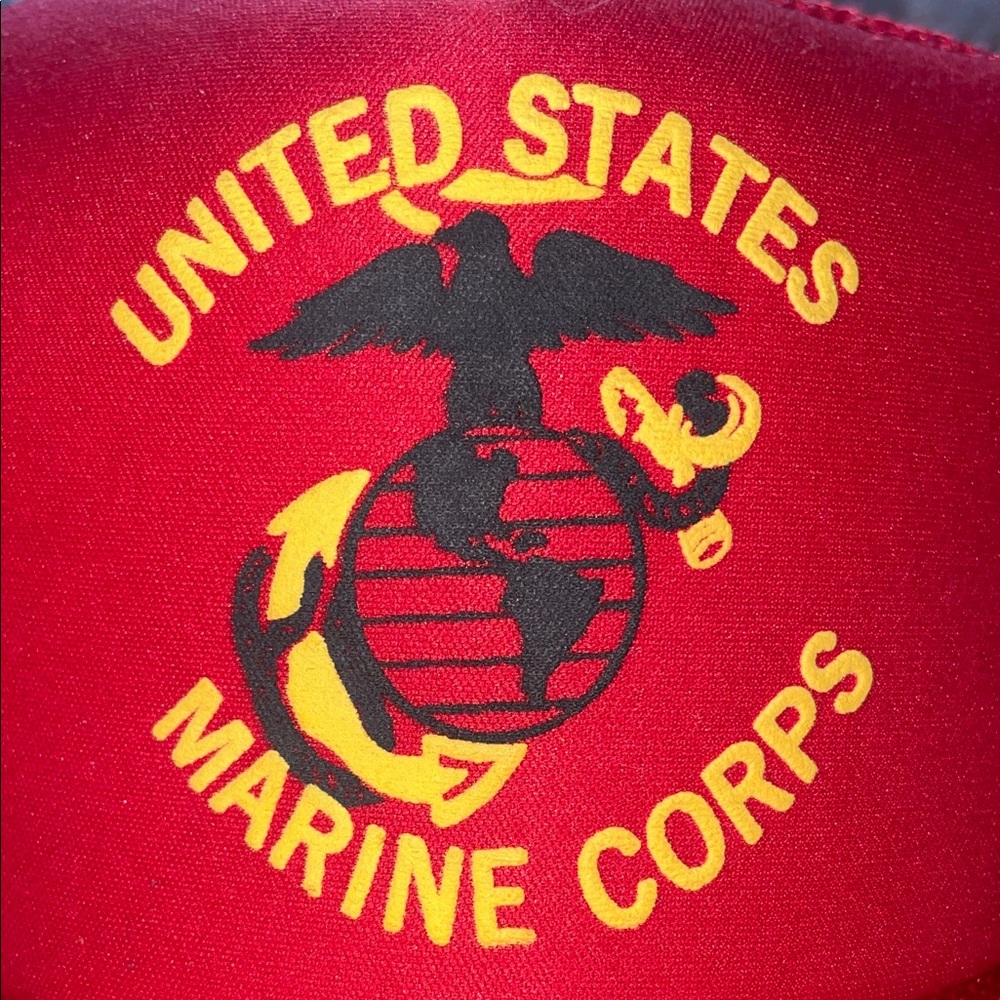 Vintage NISSIN trucker cap, US Mari e Corps Red hat, SnapBack - Picture 5 of 5